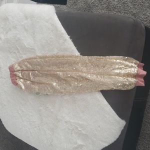 Gold Sequins Jogger Pants (NWOT)
